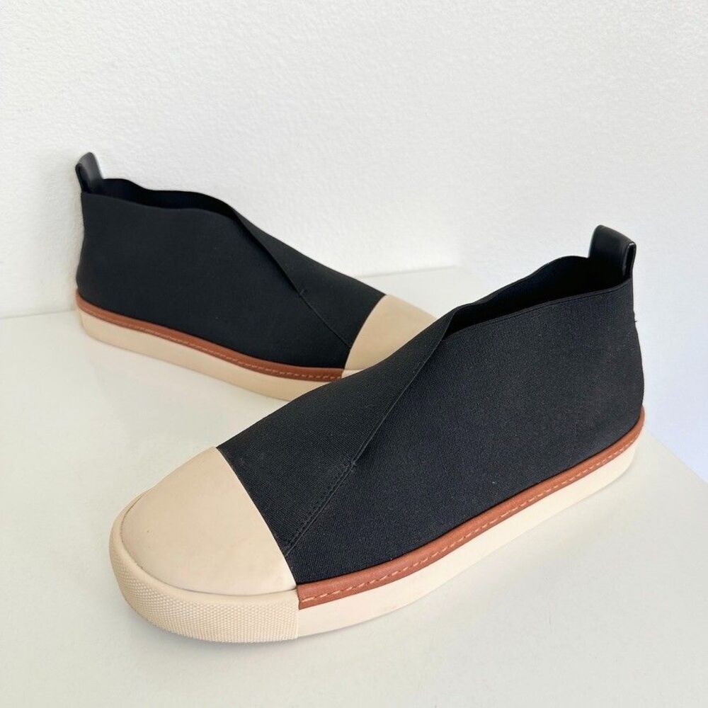Mercedes Castillo Black Thana Slip-On Sneakers Bandage Sporty Women's US 8 EU 38